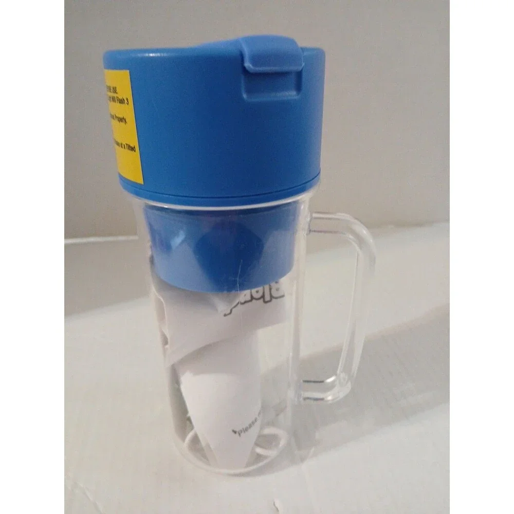 Hy-Impact Better Blender 16 Oz Cordless USB Rechargeable Turbo Power No Box BLUE